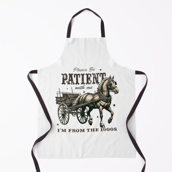 Item preview, Be Patient with Me – Vintage Texas Cowboy Horse Cart Design designed and sold by Cowgirl Sister 12.
