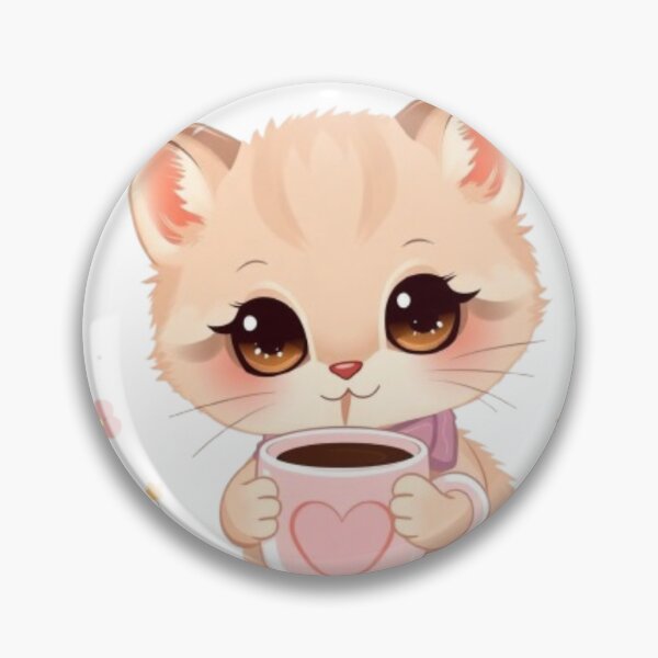 Item preview, Cute Kitten with Coffee  designed and sold by IsabellShop.