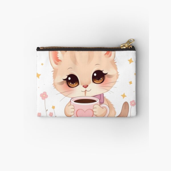 Item preview, Cute Kitten with Coffee  designed and sold by IsabellShop.