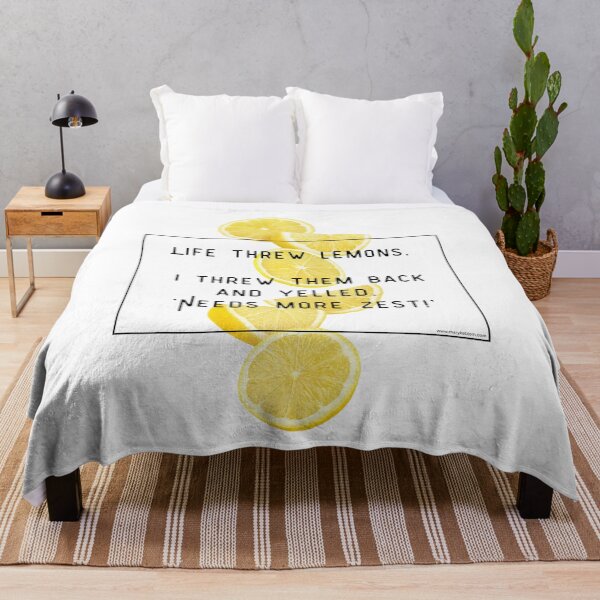 Item preview, Life Threw Lemons. I threw them back and yelled 'Needs more Zest!' designed and sold by MarykeArt.