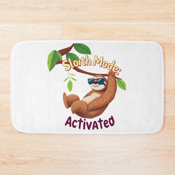 Item preview, Sloth Mode Activated – Funny Lazy Sloth with Sunglasses designed and sold by Pawtastic Prints.