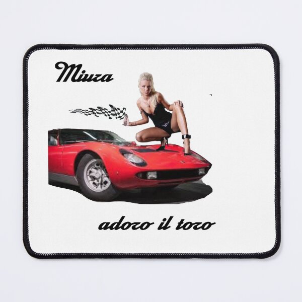 Aperçu de l'œuvre Lamborghini Miura et talons créée et vendue par MuchoMerchShop.