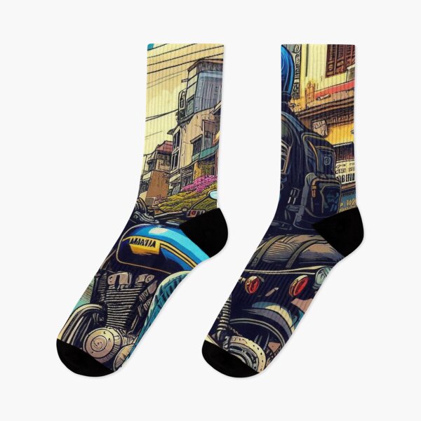 Item preview, Motorcyclist Taking a Break in Hanoi City – Perfect Design for Touring, Adventure, and Urban Travel Lovers designed and sold by knalpot-design.