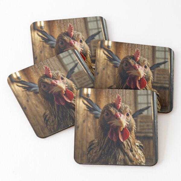 Item preview, Hilarious Chicken Taking a Shower designed and sold by vk09.