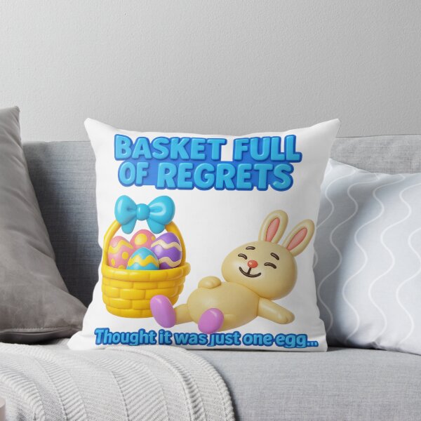Item preview, Basket Full of Regrets - Funny Easter Bunny Meme designed and sold by McZerrill.