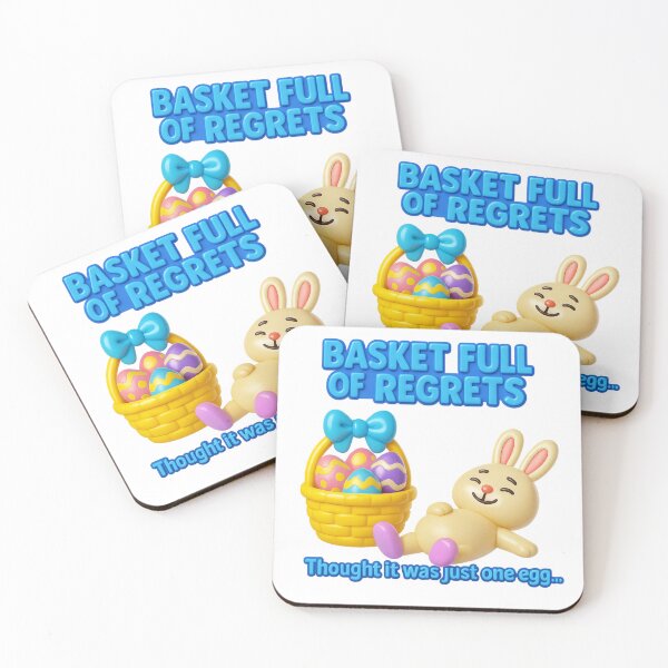 Item preview, Basket Full of Regrets - Funny Easter Bunny Meme designed and sold by McZerrill.