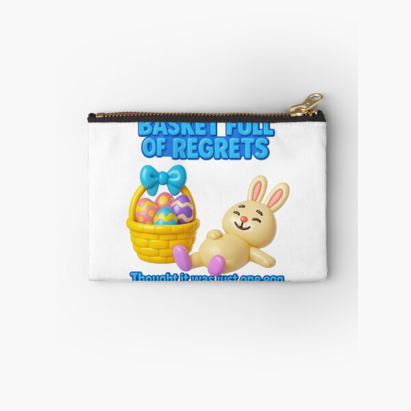 Item preview, Basket Full of Regrets - Funny Easter Bunny Meme designed and sold by McZerrill.