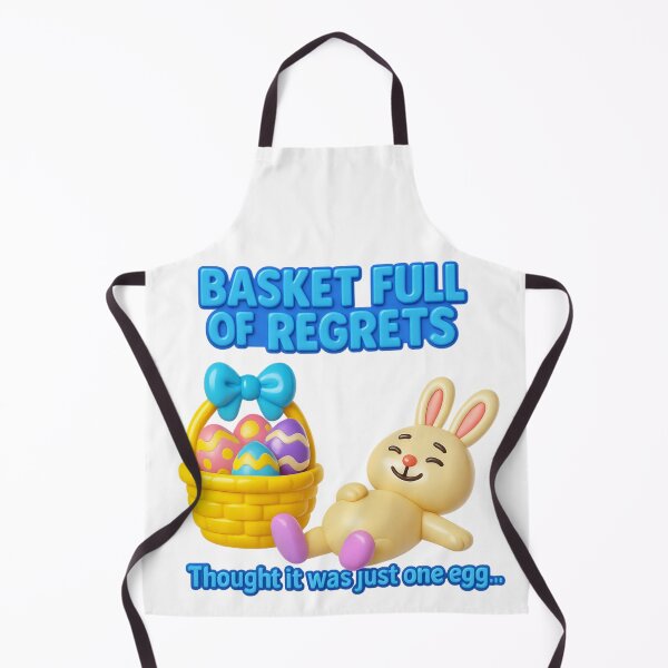Item preview, Basket Full of Regrets - Funny Easter Bunny Meme designed and sold by McZerrill.