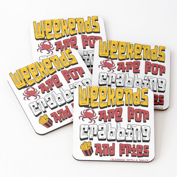 Item preview, Weekends are for crabbing and fries designed and sold by Graffik-Peeps.