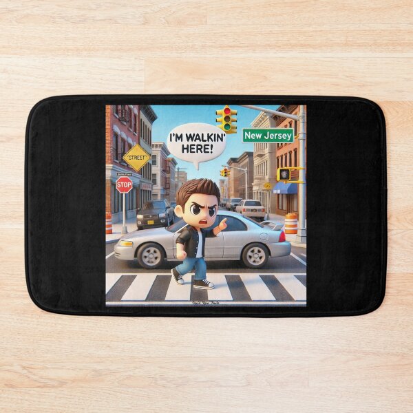 Item preview, I'm Walkin' Here! – Jersey Boy Chibi Attitude Art designed and sold by MySheetMusicArt.