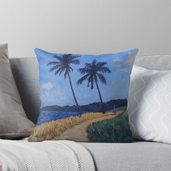 Item preview, Ivory Coast landscape | Post-impressionist painting style designed and sold by ComicsFactory.