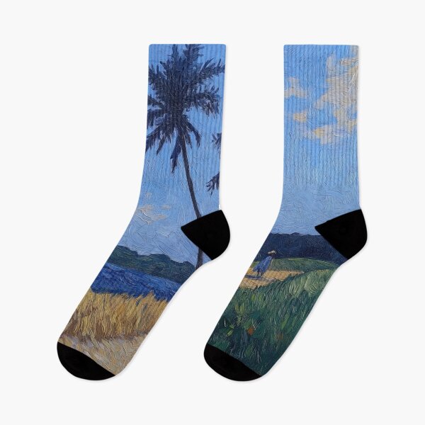 Item preview, Ivory Coast landscape | Post-impressionist painting style designed and sold by ComicsFactory.
