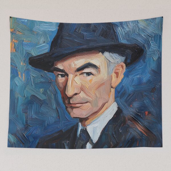 Item preview, J. Robert Oppenheimer | Post-impressionist painting style designed and sold by ComicsFactory.