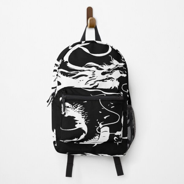 Item preview, Oriental dragon rendered in bold calligraphy strokes and gritty ink drops designed and sold by zephstudoartist.