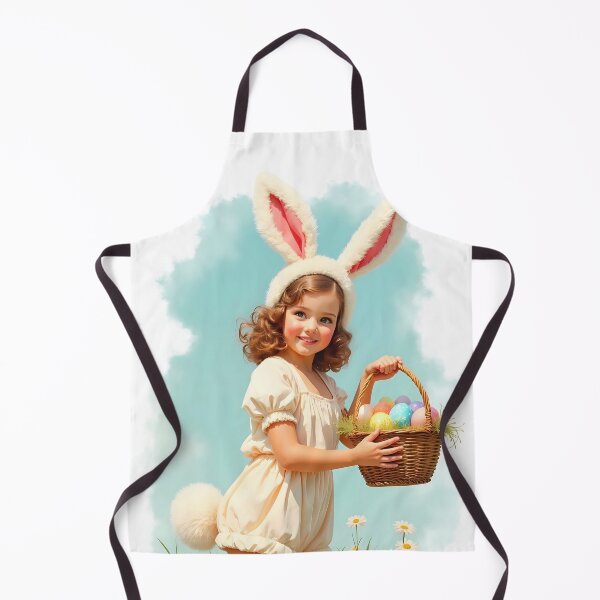 Item preview, Easter Bunny Girl – Whimsical Spring Illustration designed and sold by MiniindY Pop.
