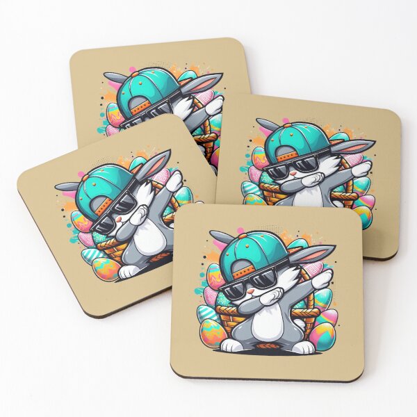 Item preview, Cool Easter Bunny in Streetwear with Basket of Eggs designed and sold by Aredbox.