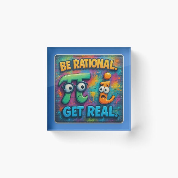 Item preview, Mathematical humor – Rational versus imaginary designed and sold by Girih.