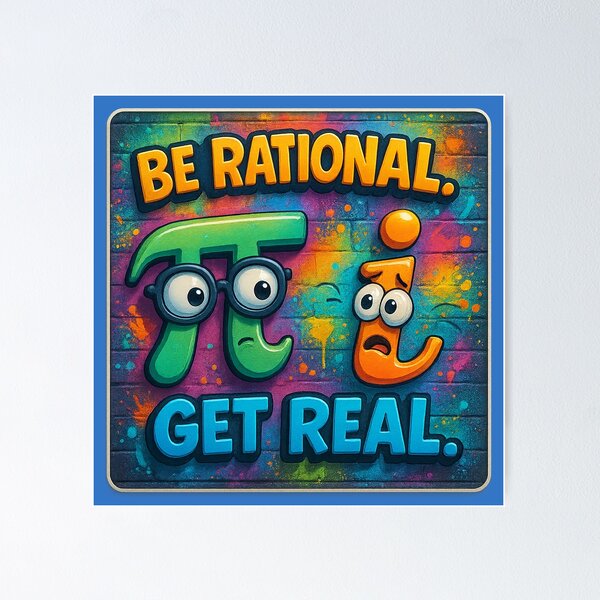 Item preview, Mathematical humor – Rational versus imaginary designed and sold by Girih.