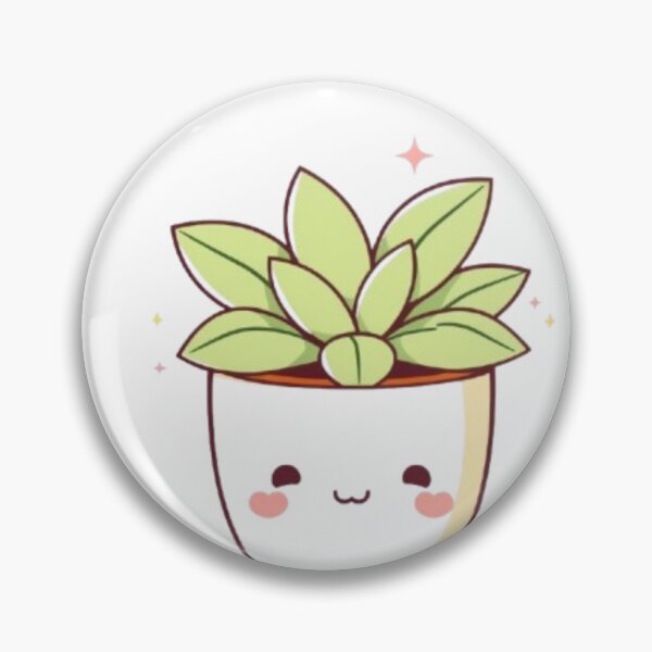 Item preview, Cute Potted Plant with Smiling Face designed and sold by IsabellShop.