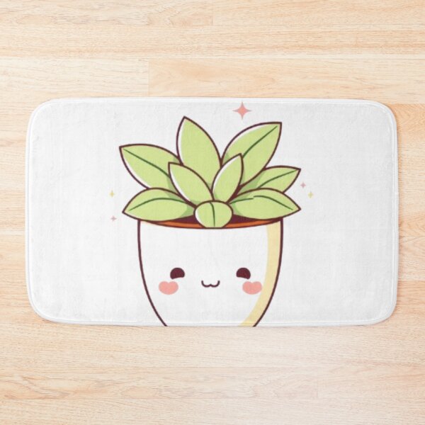 Item preview, Cute Potted Plant with Smiling Face designed and sold by IsabellShop.