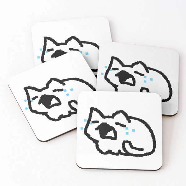 Item preview, Kitty crying doodle sticker designed and sold by MafuButler.