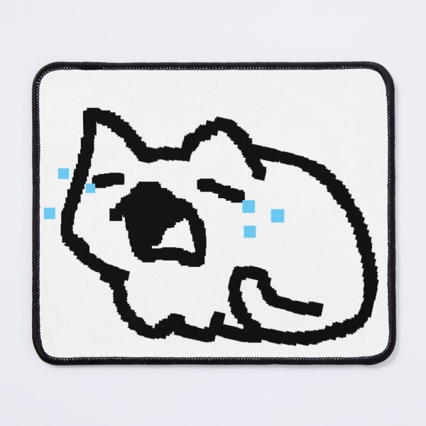 Item preview, Kitty crying doodle sticker designed and sold by MafuButler.