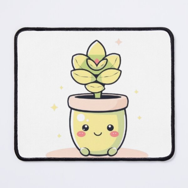 Item preview, Cute Potted Plant with Smiling Face designed and sold by IsabellShop.