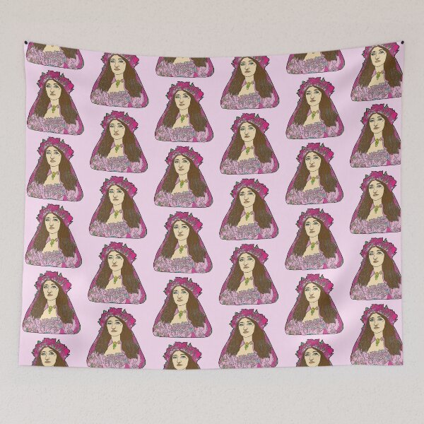 Item preview, Sierra Ferrell Illustration in pink designed and sold by Color Serenity by Alana C..