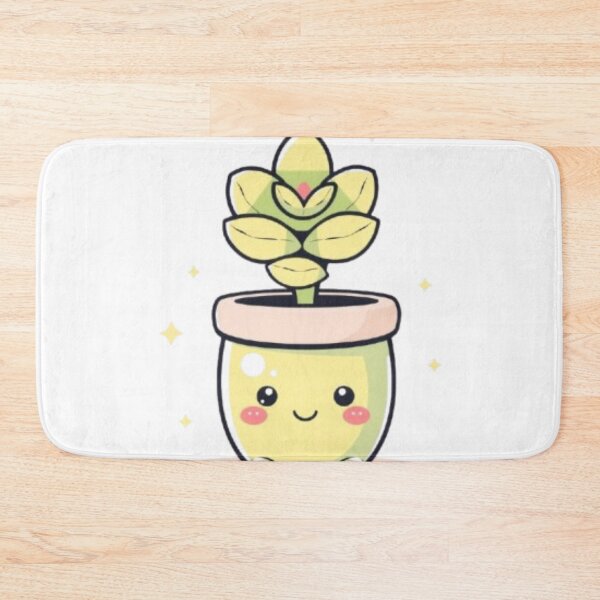 Item preview, Cute Potted Plant with Smiling Face designed and sold by IsabellShop.
