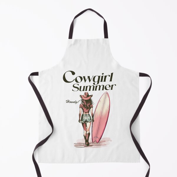 Item preview, Western Cowgirl Summer Beach Surfboard Back View Art designed and sold by Cowgirl Sister 12.