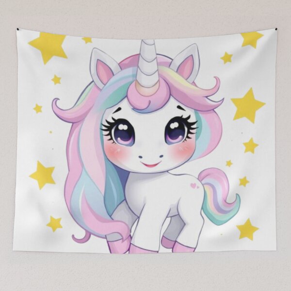 Item preview, Magical Unicorn with Stars designed and sold by IsabellShop.