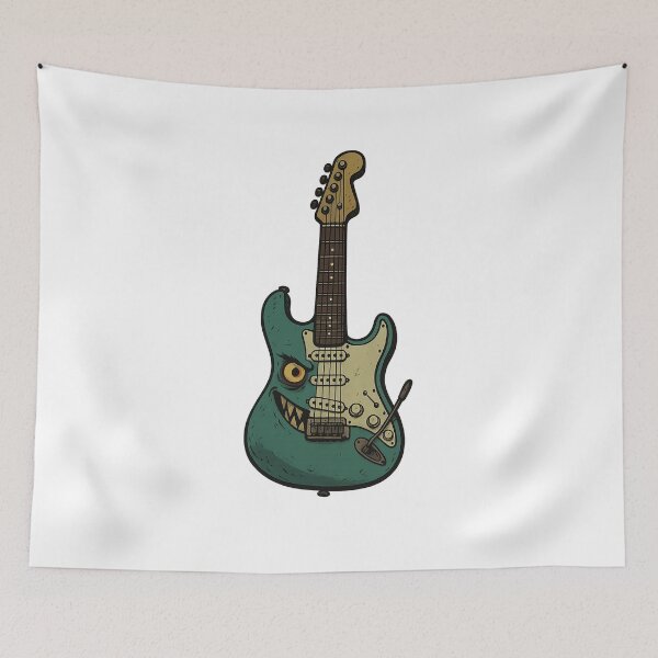 Artikelvorschau, Fender Stratocaster Cartoon-Gitarre entworfen und verkauft von TheYeahStore.