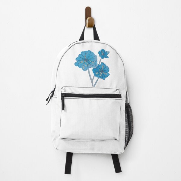 Item preview, Blue watercolor flowers with outlines designed and sold by Zoé ❤.