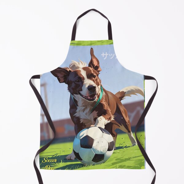 Item preview, Dog playing soccer designed and sold by caperaerik.