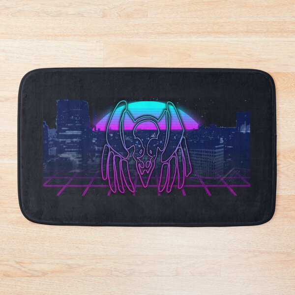 Item preview, Hrafn Guitars Head Logo Synthwave designed and sold by HrafnGuitars.