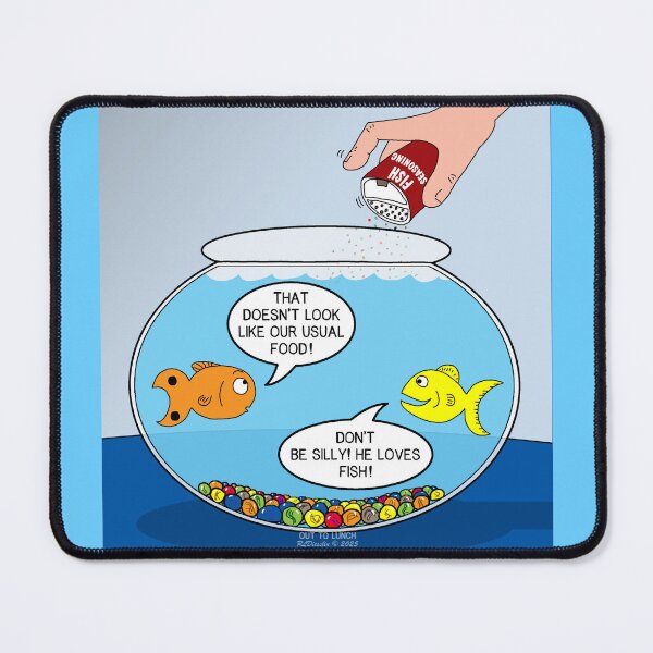 Item preview, Fish Food or Seasoning? designed and sold by Out to Lunch Cartoons and More.