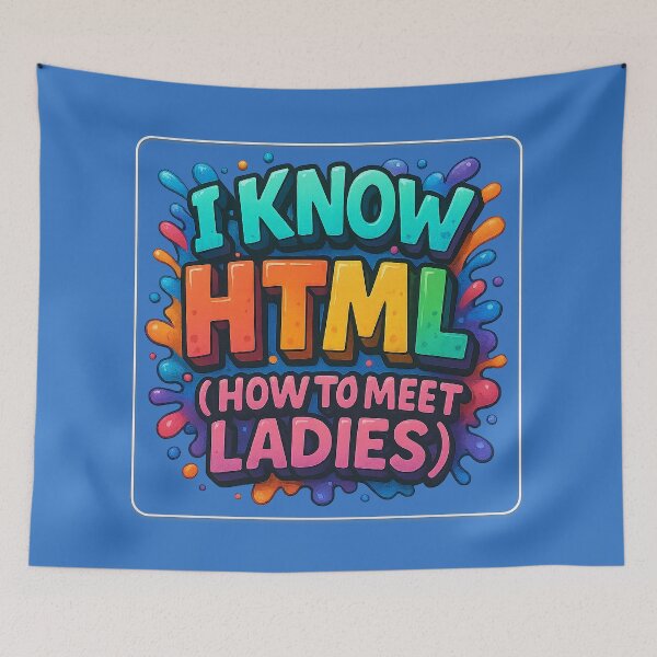 Item preview, I can HTML – Humor with charm designed and sold by Girih.