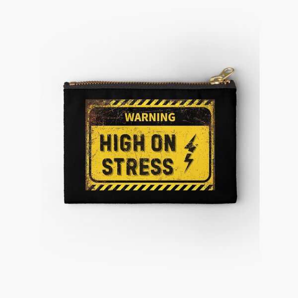 Item preview, Funny Stress Warning Sign – Eye-Catching Stress Relief Decor designed and sold by Psycho-Crazy.
