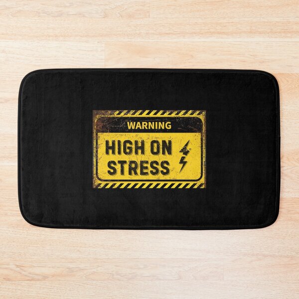 Item preview, Funny Stress Warning Sign – Eye-Catching Stress Relief Decor designed and sold by Psycho-Crazy.