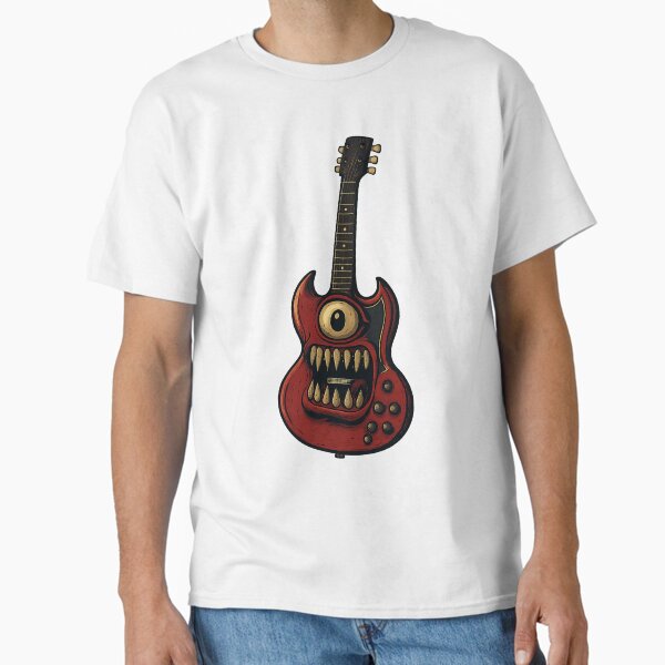 Aperçu de l'œuvre Dessin animé de guitare Gibson SG Demon créée et vendue par TheYeahStore.