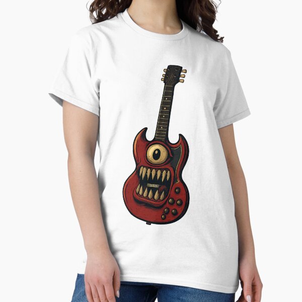 Artikel-Vorschau von Gibson SG Demon Gitarre Cartoon, designt und verkauft von TheYeahStore.