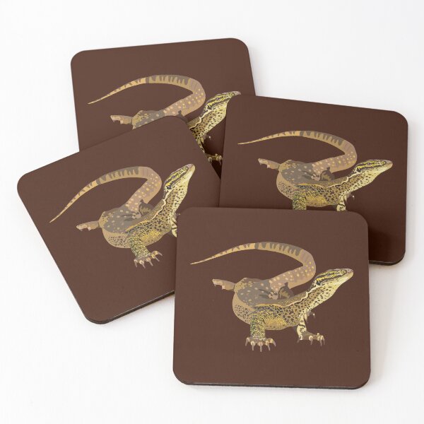 Item preview, A is for Argus Monitor Lizard,Argus Monitor Lizard – Spotted Australian Reptile Wildlife Art designed and sold by PrettylittlepastelUk.