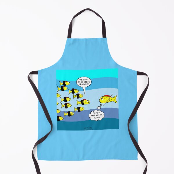 Item preview, Fish School Online Learning? designed and sold by Out to Lunch Cartoons and More.