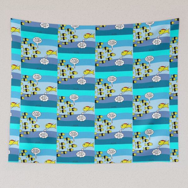 Item preview, Fish School Online Learning? designed and sold by Out to Lunch Cartoons and More.