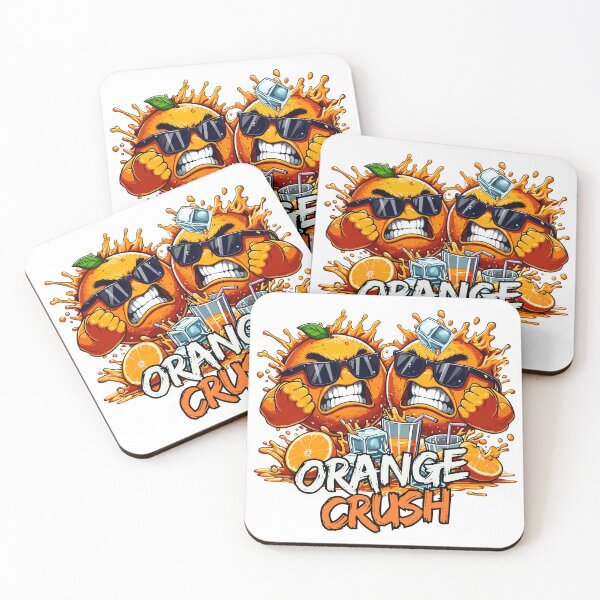 Item preview, Orange Crush - Angry oranges with sunglasses designed and sold by SplashPixel.