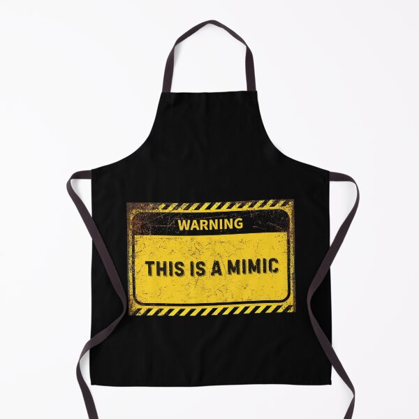 Item preview, Warning: This is a Mimic - Funny Caution Sign for RPG Fans designed and sold by Psycho-Crazy.