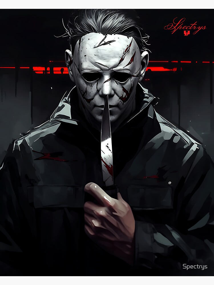 Thumbnail 3 of 3, Sticker, Michael Myers designed and sold by Spectrys.