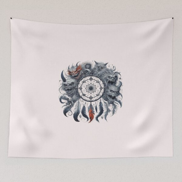 Item preview, Scary Dream Catcher – Horror Aesthetic Spooky Nightmare Design designed and sold by harmzk90.