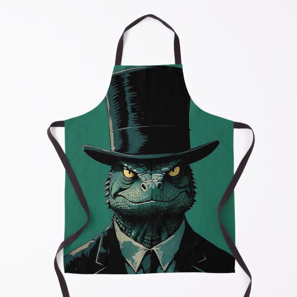 Item preview,  Stylish Iguana in a Top Hat – Comic-Style Business Look designed and sold by Dino-Lune.