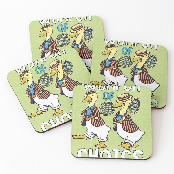 Item preview, Weapon of Choice Ducks with Tennis Rackets designed and sold by Lori Winslow Designs.